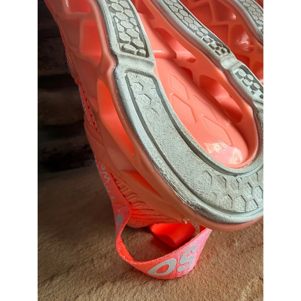 Just So So Womens Running Shoes Neon Orange Coral Blade Sneakers Size 40 Bright